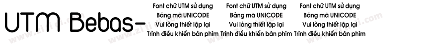 UTM Bebas字体转换